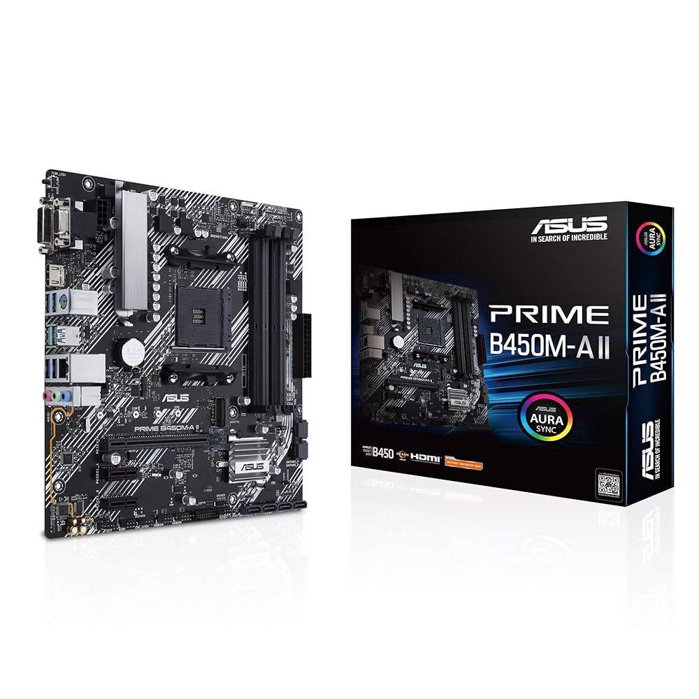 Amazon | ASUS Prime B450M-A II AMD AM4 (Ryzen 5000?3rd/2nd